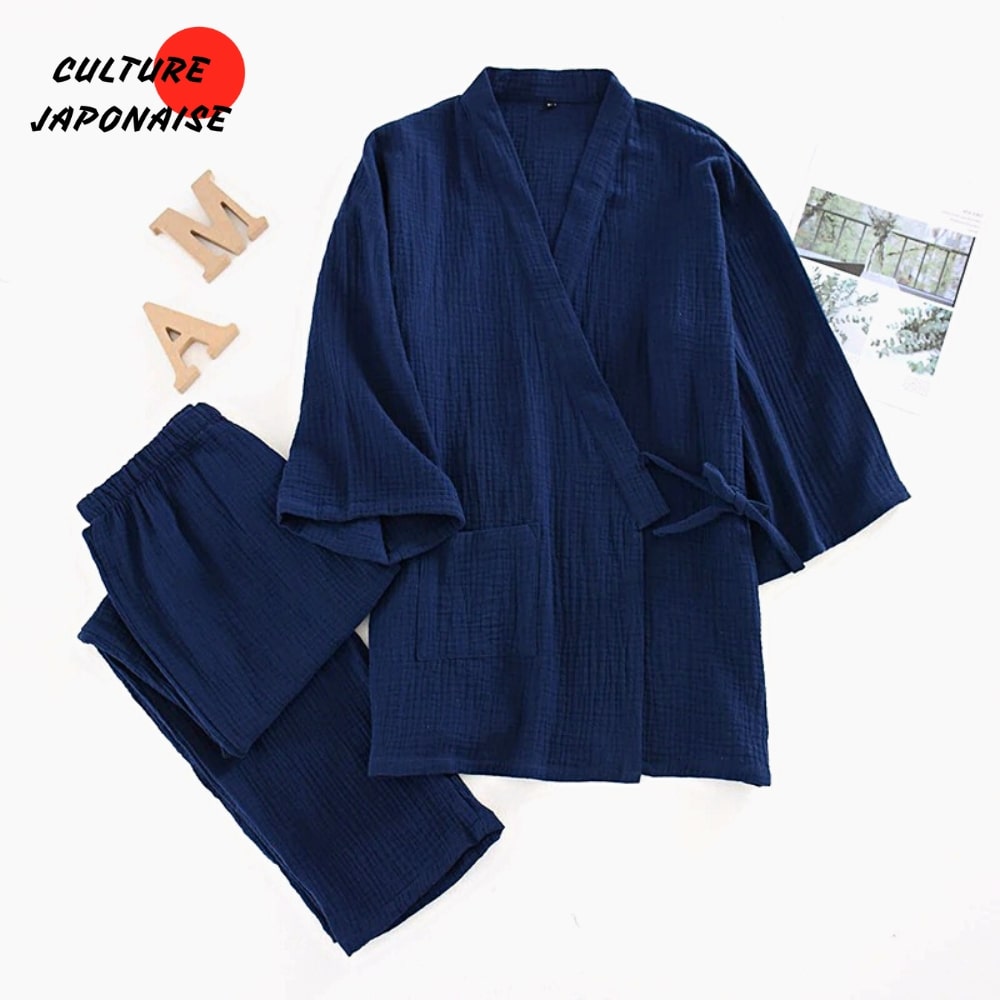 OWLONLINE Costume De Pyjama Kimono Japonais Pour Femme En Pur OWLONLINE Costume De Pyjama Kimono Japonais Pour Femme En Pur