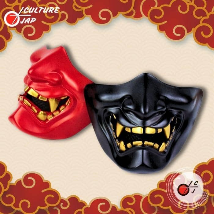 Masque Samouraï Japonais - Sourire Yōkai