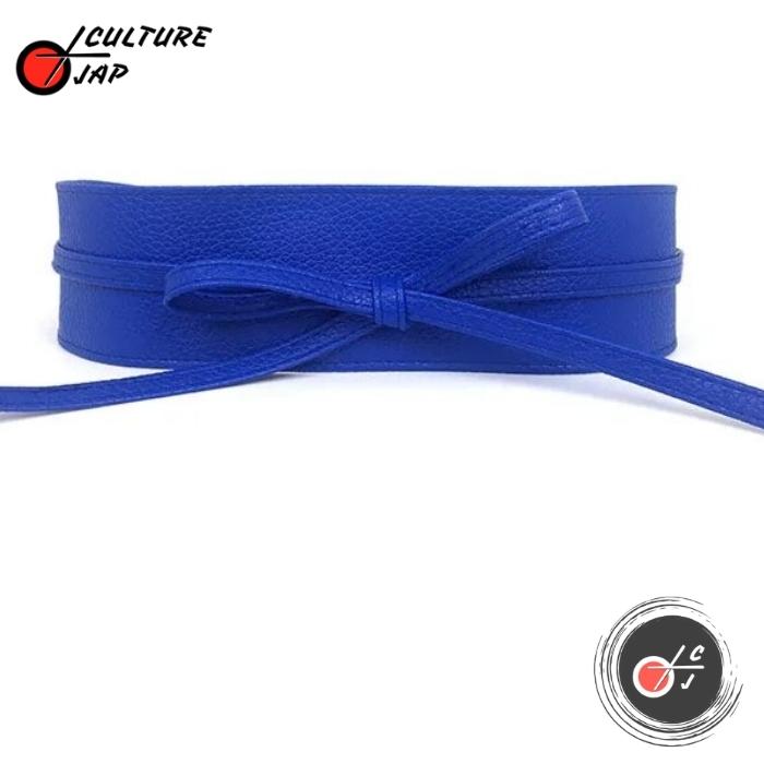 Ceinture Obi Femme Simili Cuir - Large, Nœud, Taille Unique (31-35 Pouces), Multicolore