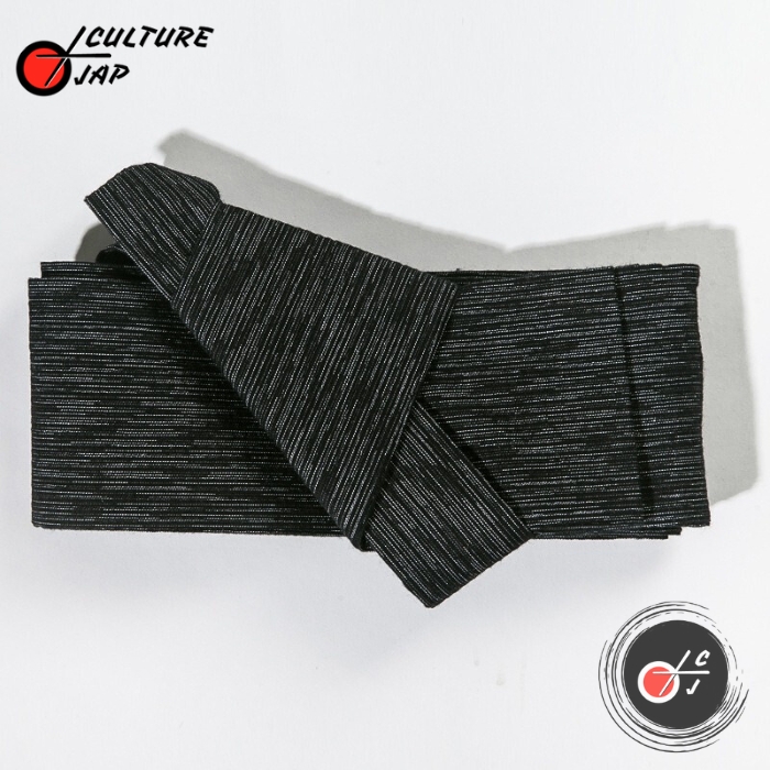 Obi ceinture japonaise noir pour homme au style Kosuru