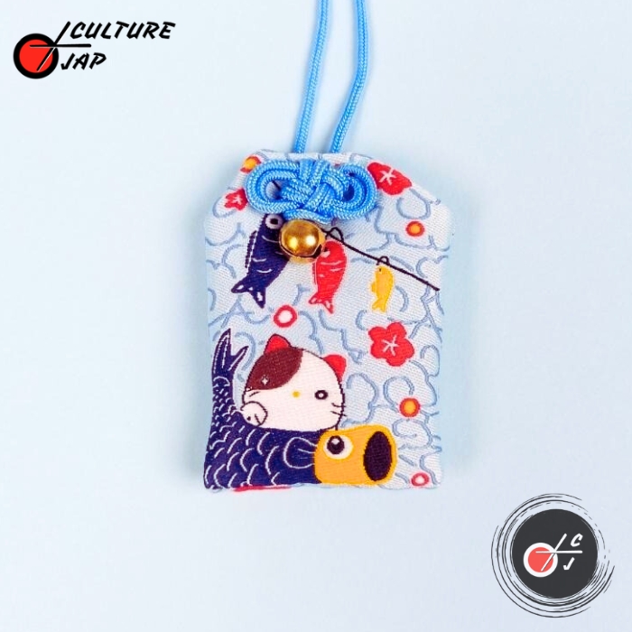 Omamori Japonais Renard Blanc - Charme Bracelet Sanctuaire Fushimi Inari Kyoto