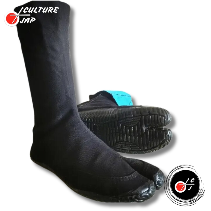 Jikatabi Homme Marugo Samourai Noir pour Ninjutsu et Parkour